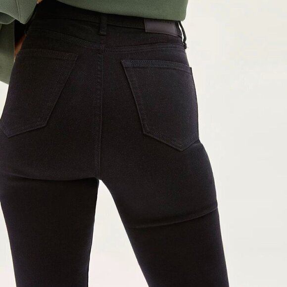 NWT Everlane The Way-High Clean Front Skinny Jean in Black - Size 30 - Picture 13 of 16